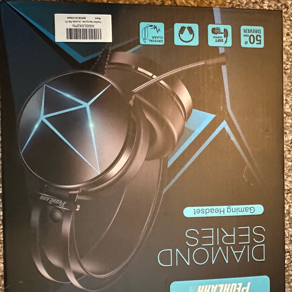 Link Diamond Series Over-Ear Headphones - Black